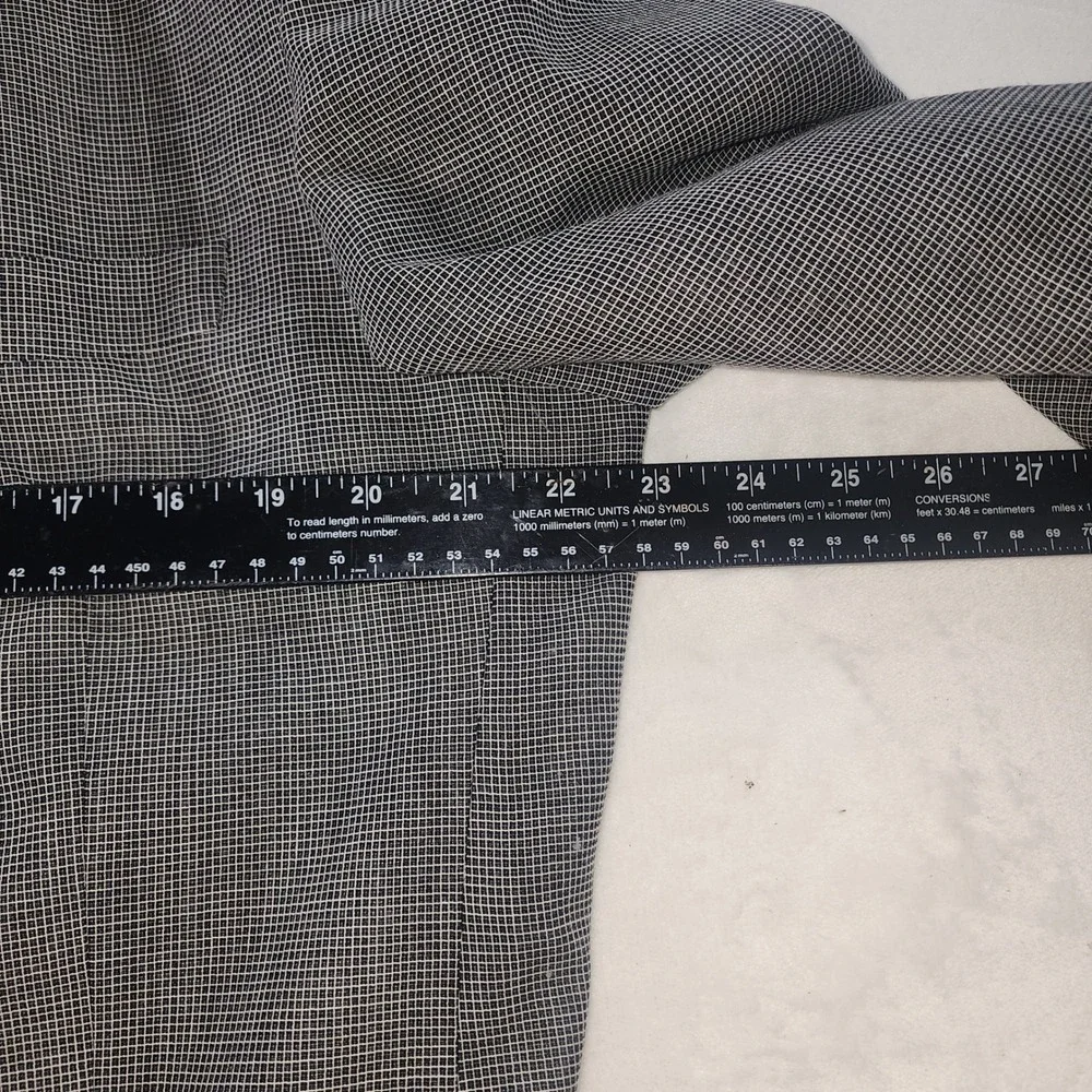Hugo Boss Einstein Grey Micro Check Wool Blend 3 Button Blazer Mens 46L Classic